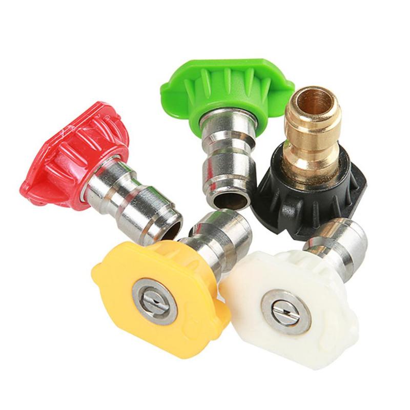 Car High Pressure Washer Tools Cleaning Parts Nozzle Jet Snow Foam Lance Spray Wash Gun Nozzle-Tip 0 to 65 Degrees Auto Cleaner Tool