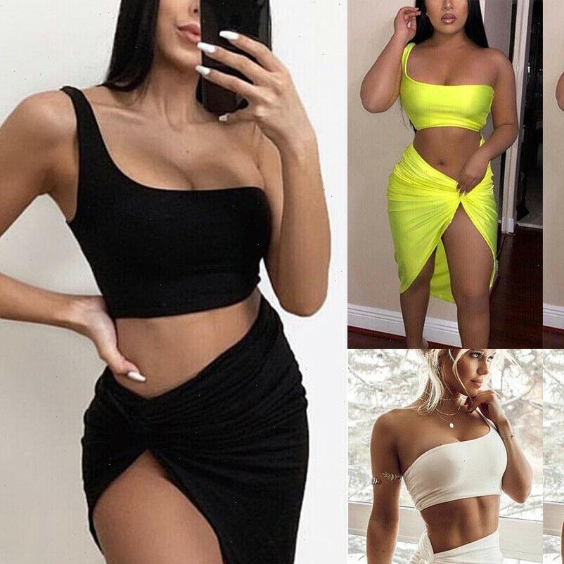 summer party club beach women tracksuits sets one shoulder tanks vest crop bandage mini skirts lady chic bodycon, Gray
summer party club beach women tracksuits sets one shoulder tanks vest crop bandage mini skirts lady chic bodycon, Gray