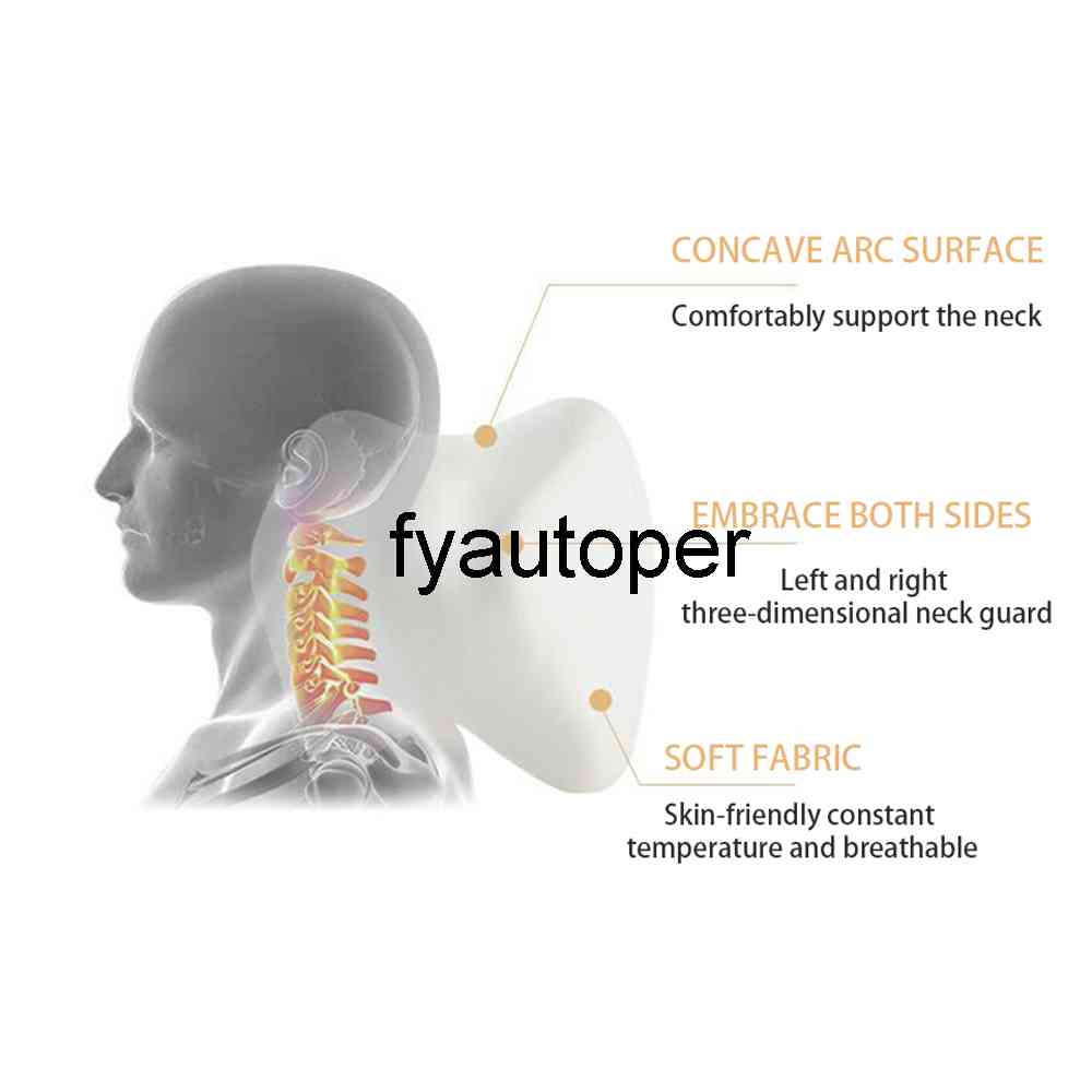 Headrest Pillow Car Neck Rest Head Support Cushion Car Breathable Memory Foam Slow Rebound Guard Car Lumbar Pillow Universal