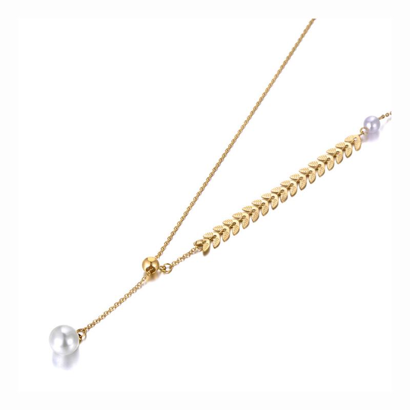 Chokers Trendy Bohemia Stainless Steel White Pearl Choker Necklaces For Women Girls Chic Leaflet Charm Pendant Necklace N20097
Chokers Trendy Bohemia Stainless Steel White Pearl Choker Necklaces For Women Girls Chic Leaflet Charm Pendant Necklace N20097