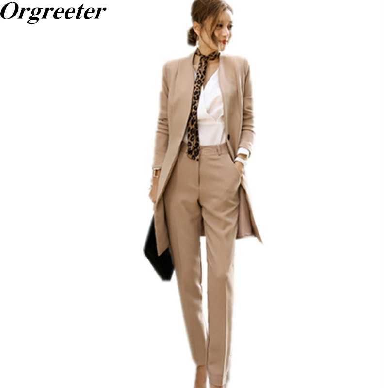 Orgreeter Runway Fashion Women' Elegant Pant Suits 2 piece set OL Formal Work Wear Long Sleeve Blazer + Trousers Suit 210525, Picture color
Orgreeter Runway Fashion Women' Elegant Pant Suits 2 piece set OL Formal Work Wear Long Sleeve Blazer + Trousers Suit 210525, Picture color
