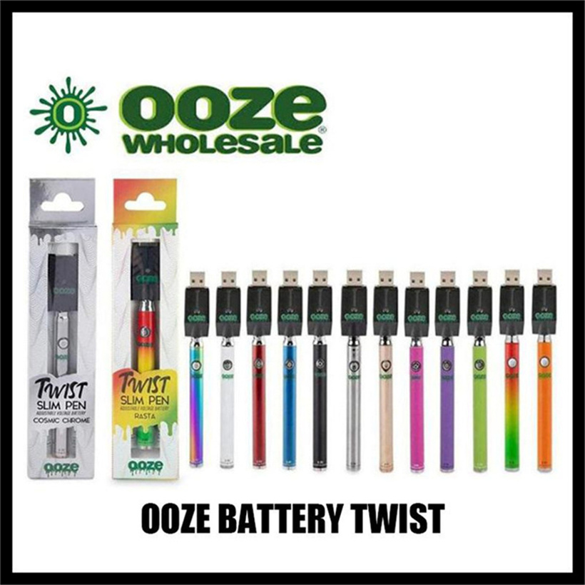 OOZE Twist 320mah Battery Charger Kit variable voltage Preheat Bud Touch 510 Vape Pen Batterys Cartridge Vaporizer
OOZE Twist 320mah Battery Charger Kit variable voltage Preheat Bud Touch 510 Vape Pen Batterys Cartridge Vaporizer