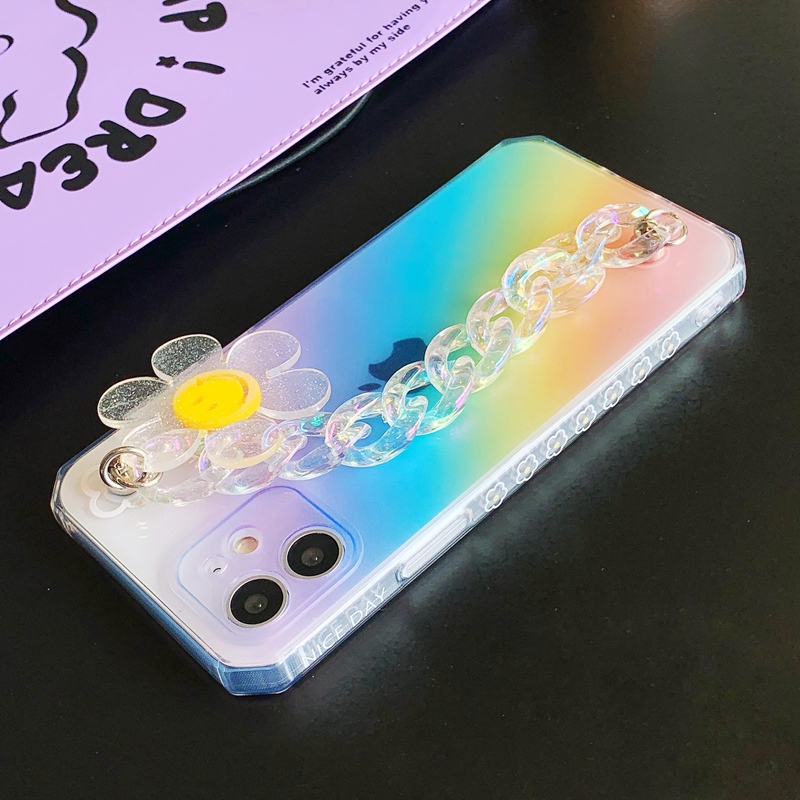 luxury Fashion Beautiful Raindbow Candy Bracelet Mobile Phone Cases For iPhone 13 11 12 Pro Max 7 8 X XS Chain Girls Dirt-resistant Water Resistant Covers, Color1
luxury Fashion Beautiful Raindbow Candy Bracelet Mobile Phone Cases For iPhone 13 11 12 Pro Max 7 8 X XS Chain Girls Dirt-resistant Water Resistant Covers, Color1