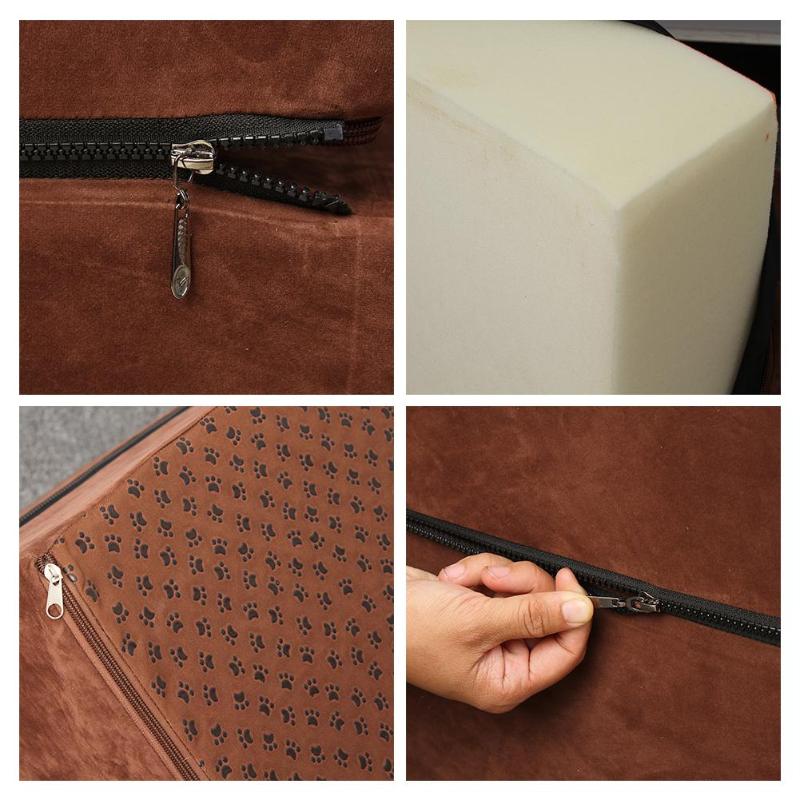 Pet Dog Stairs 4 Steps Ladder For Small Dogs Cats Ramp Anti-slip Removable House Bed Supplies Kennels & Pens