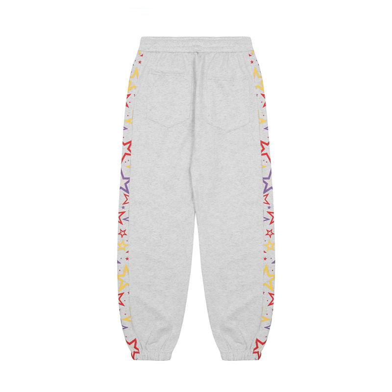 Men's Clothing European And American Fashion Brand Five-pointed Star Printing Pants Elastic Waist Guard Loose Casual