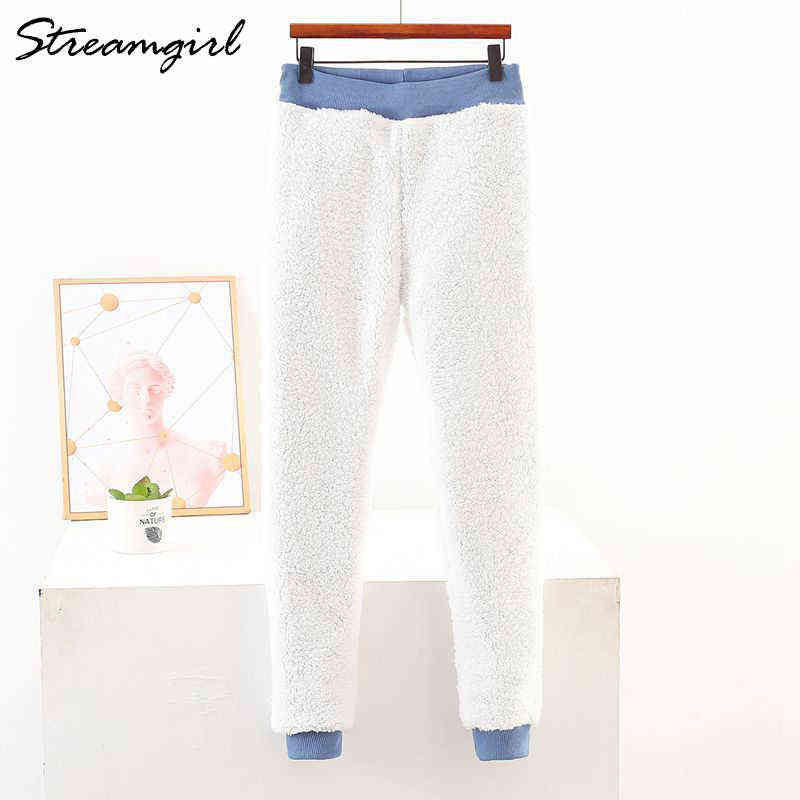 Winter Thick Plus Size Sweatpants Women High Waist Fleece Trousers Casual Pants For Velvet Gray 's 211115