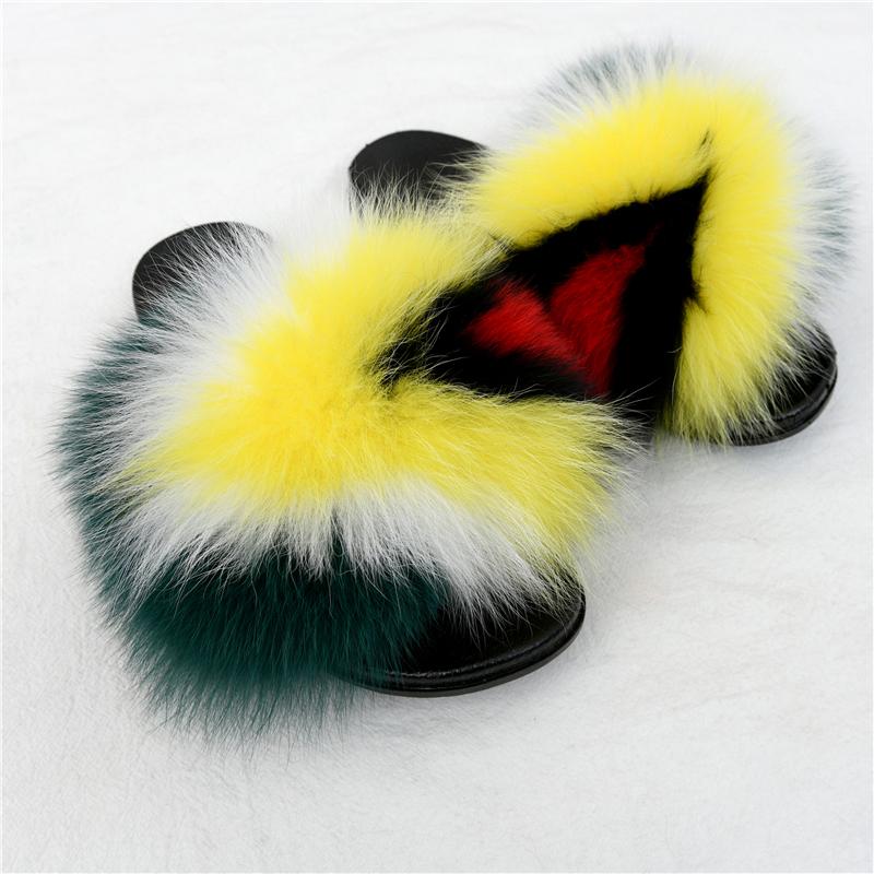 Women's Colorful Fur Slippers Ladies Fashion Fluffy Furry Sandals Girl's Soft Plush Slides Female Casual Beach Flip Flops, Black
Women's Colorful Fur Slippers Ladies Fashion Fluffy Furry Sandals Girl's Soft Plush Slides Female Casual Beach Flip Flops, Black