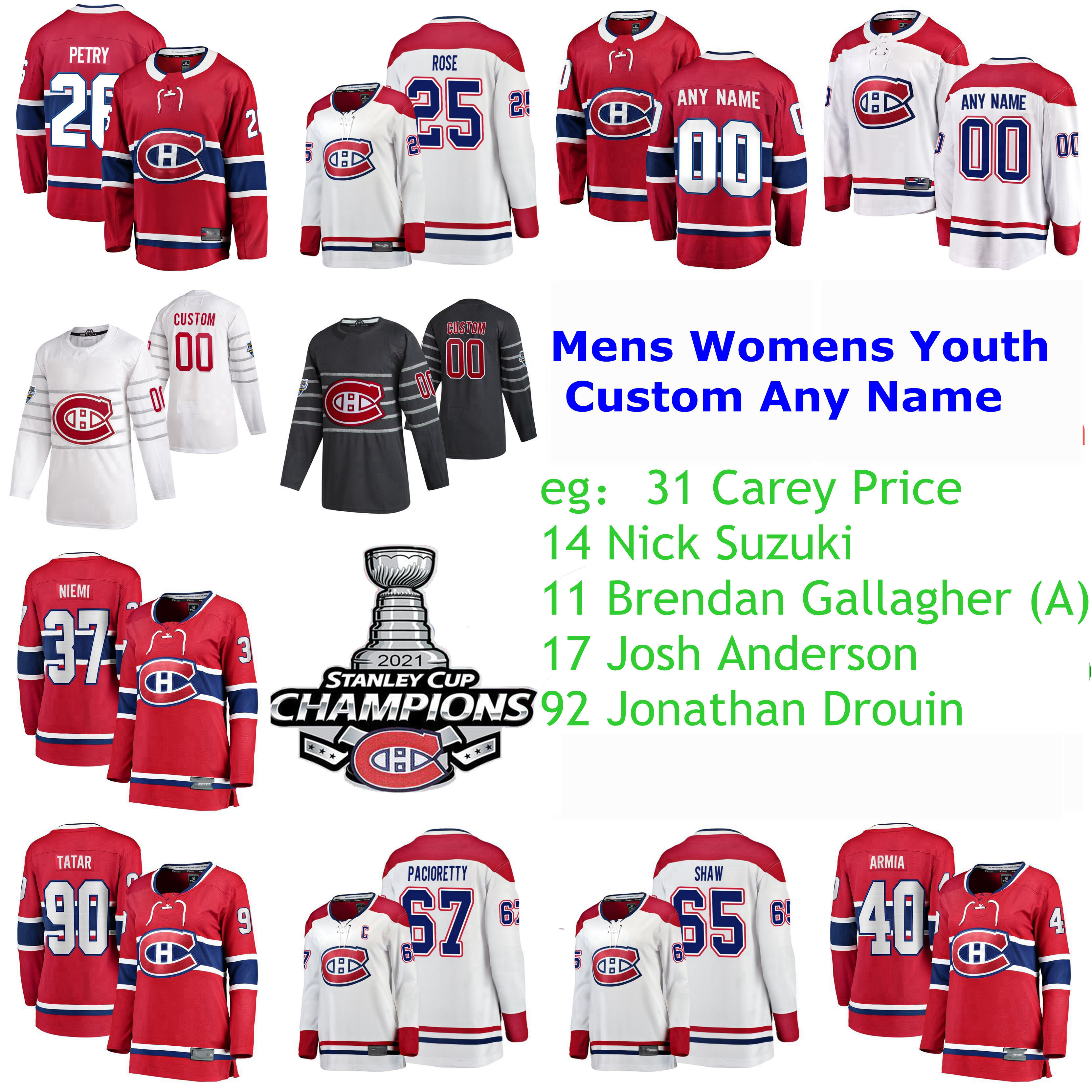 2021 stanley cup final champions montreal canadiens hockey jerseys carey price jersey nick suzuki brendan gallagher josh anderson men custom, Black;red
2021 stanley cup final champions montreal canadiens hockey jerseys carey price jersey nick suzuki brendan gallagher josh anderson men custom, Black;red