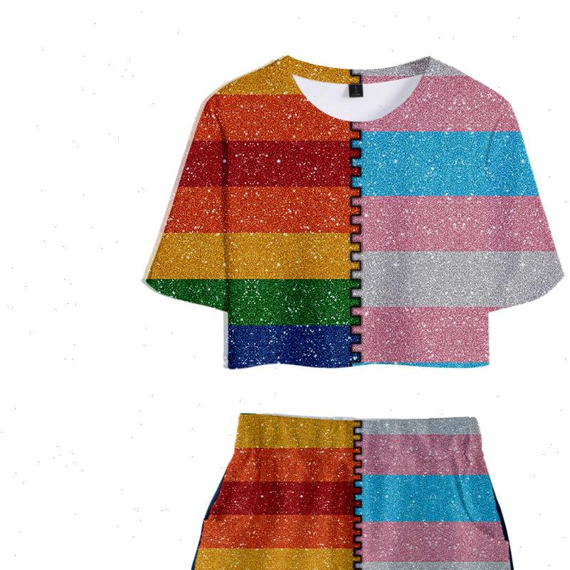 womens t shirt lgbt lovely sets print women 2 piece set summer short sleeve shorts rainbow design streetwear, White
womens t shirt lgbt lovely sets print women 2 piece set summer short sleeve shorts rainbow design streetwear, White