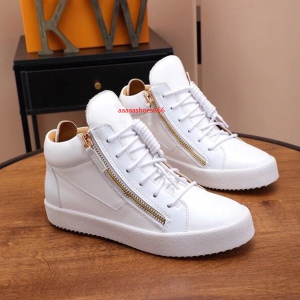 Men And Women Genuine leather Fashion Sneakers crocodile alligator double side zipper Metal decoration Flat shoes size 35-46, 5 no box
Men And Women Genuine leather Fashion Sneakers crocodile alligator double side zipper Metal decoration Flat shoes size 35-46, 5 no box