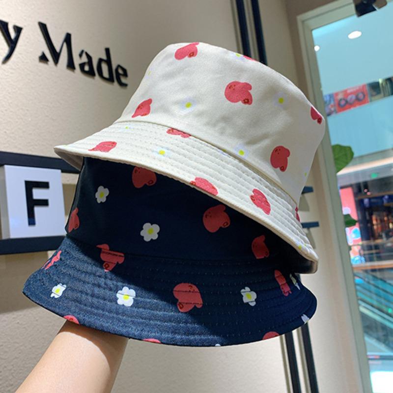 Wide Brim Hats Double-side Flower Animal Fisherman Hat For Women Summer Sunscreen Print Cotton Bucket Bob Unisex Casual Outdoor Panama, Blue;gray
Wide Brim Hats Double-side Flower Animal Fisherman Hat For Women Summer Sunscreen Print Cotton Bucket Bob Unisex Casual Outdoor Panama, Blue;gray