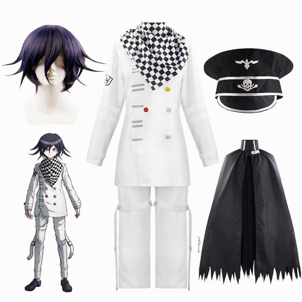 Anime Danganronpa V3 Kokichi Oma Cosplay Costume President Cloak Set Y0913