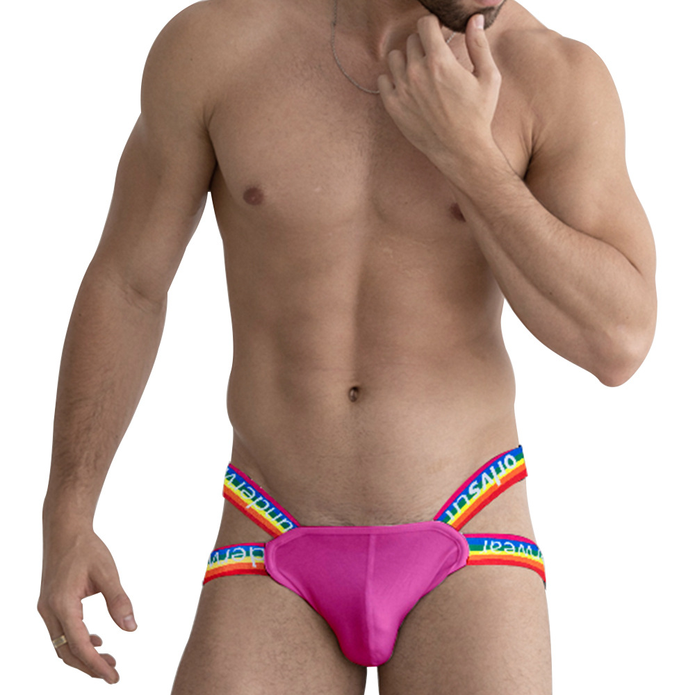 Sexy Men's G-strings Underpants Cotton Men Thong Sexy Gay Jockstrap Hollow Breathable Comfortable Underwear Cueca Tanga Quick Dry Soft, As pics
Sexy Men's G-strings Underpants Cotton Men Thong Sexy Gay Jockstrap Hollow Breathable Comfortable Underwear Cueca Tanga Quick Dry Soft, As pics
