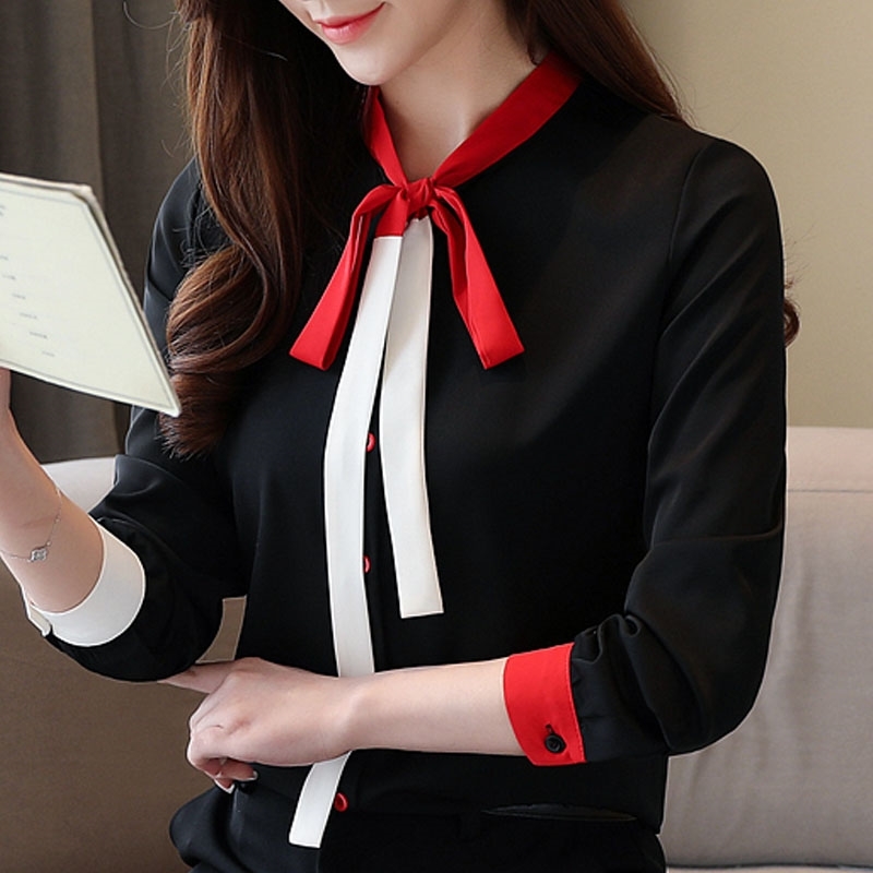 Blusas Mujer De Moda Bow V-neck Office Ladies Tops Long Sleeve Blouse Women Chiffon Blouse Shirt Tops Women Clothes C979 210602, White
Blusas Mujer De Moda Bow V-neck Office Ladies Tops Long Sleeve Blouse Women Chiffon Blouse Shirt Tops Women Clothes C979 210602, White