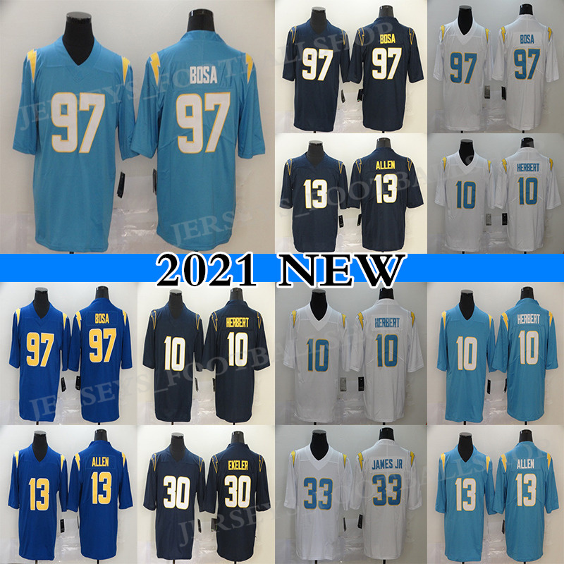 97 Joey Bosa 10 Justin Herbert Football Jersey Austin Ekeler 13 Keenan Allen LosÂAngelesÂChargers Derwin James Men's Stitched jerseys, Black;red
97 Joey Bosa 10 Justin Herbert Football Jersey Austin Ekeler 13 Keenan Allen LosÂAngelesÂChargers Derwin James Men's Stitched jerseys, Black;red