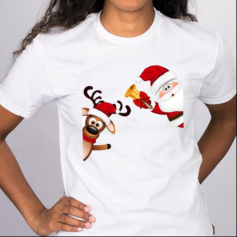 Women Tops Graphic Cartoon Santa Claus Deer Year Merry Christmas Clothes Print Lady Tees Clothing Female T Shirt, White
Women Tops Graphic Cartoon Santa Claus Deer Year Merry Christmas Clothes Print Lady Tees Clothing Female T Shirt, White