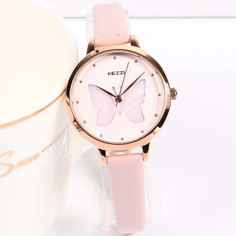 Wristwatches KEZZI Brand Fashion Women's Luxury Leather Band Analog Quartz WristWatch Pink Dial Golden Ladies Watch Women Dress, Green
Wristwatches KEZZI Brand Fashion Women's Luxury Leather Band Analog Quartz WristWatch Pink Dial Golden Ladies Watch Women Dress, Green