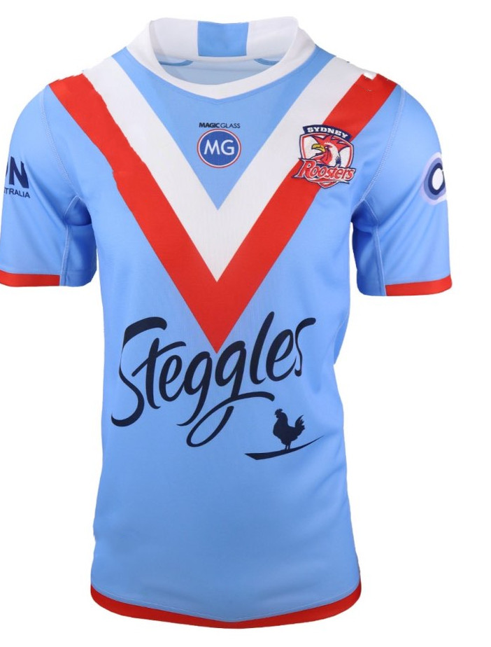 2021 SYDNEY ROOSTERS TRAINING RUGBY JERSEY 2022 Sydney Roosters Home/Away Rugby Jersey size S-3XL-5XL, Black