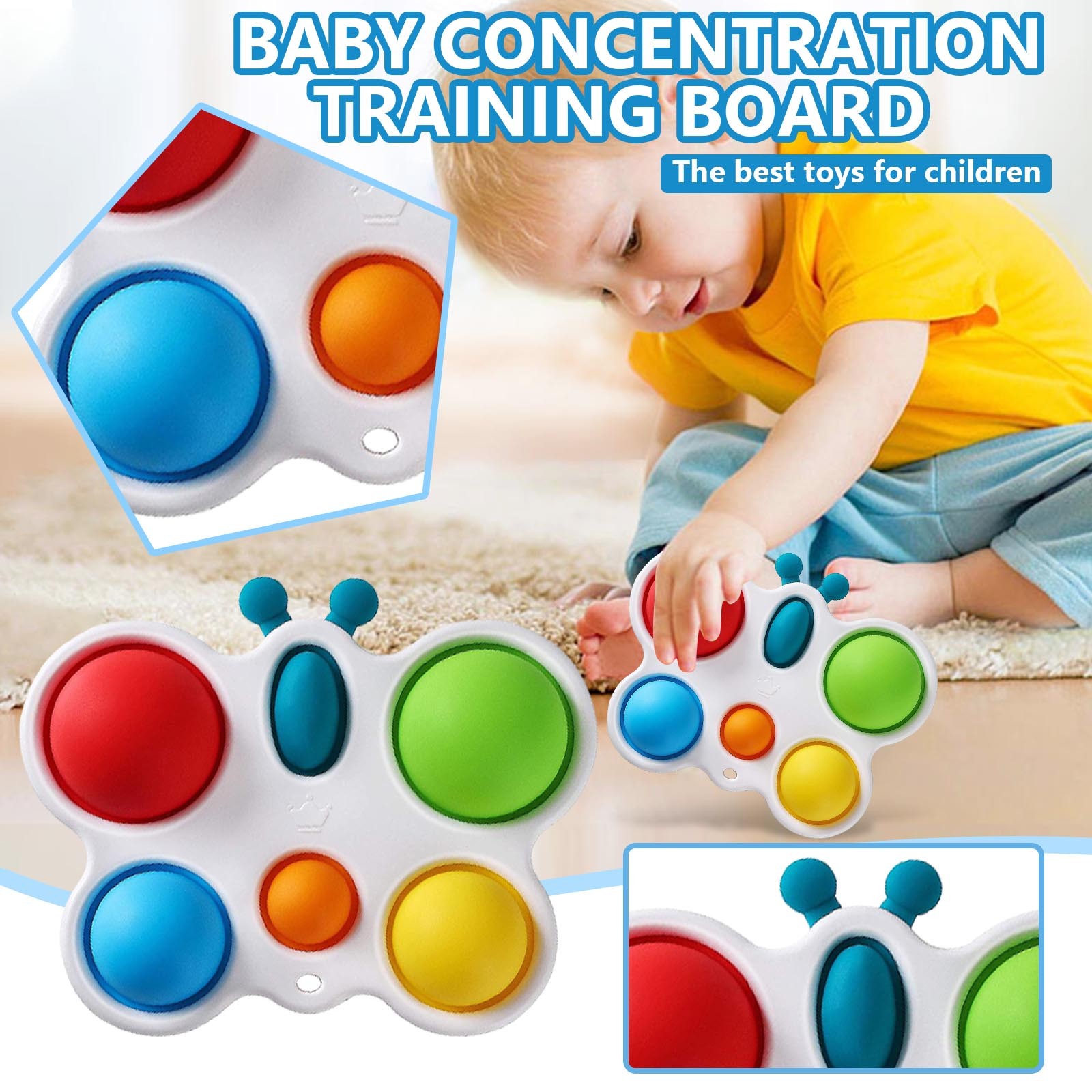 Children's Intellectual Development Intensive Training Board Educational Toys Figet Toy PopIt Fidget Stress Decompression Toys
Children's Intellectual Development Intensive Training Board Educational Toys Figet Toy PopIt Fidget Stress Decompression Toys