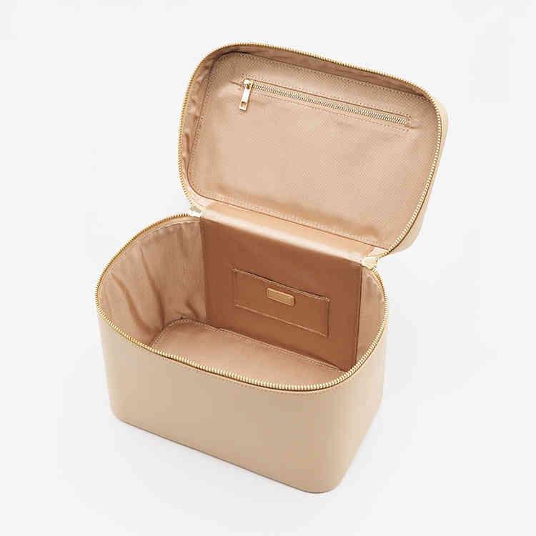 NXY cosmetic bags saffiano PU leather travel case beauty grainy makeup cases bag 220118