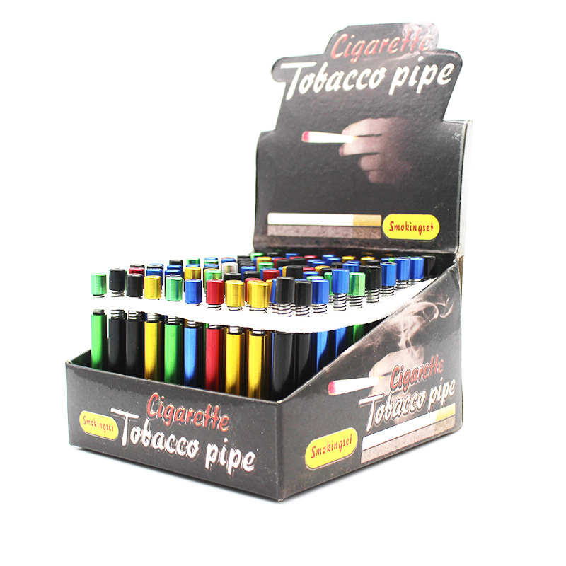 100 Pcs/lot Metal Cigarette Smoking pipes Tobacco Herb Pipe Aluminum One Hitter Dugout Snuff Snorter Cigarettes Holder Accessories
100 Pcs/lot Metal Cigarette Smoking pipes Tobacco Herb Pipe Aluminum One Hitter Dugout Snuff Snorter Cigarettes Holder Accessories
