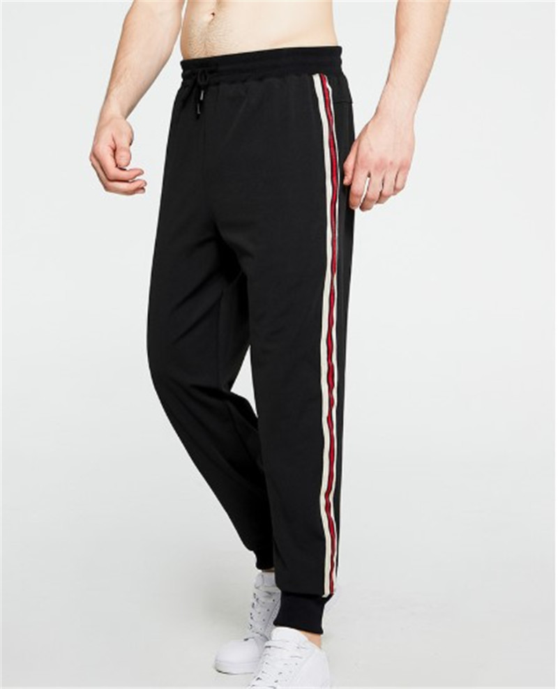 Mens Designer Striped Pencil Pants Casual Mid Waist Street Style Sport Long Pants Drawstring Pants with Pockets, Black
Mens Designer Striped Pencil Pants Casual Mid Waist Street Style Sport Long Pants Drawstring Pants with Pockets, Black