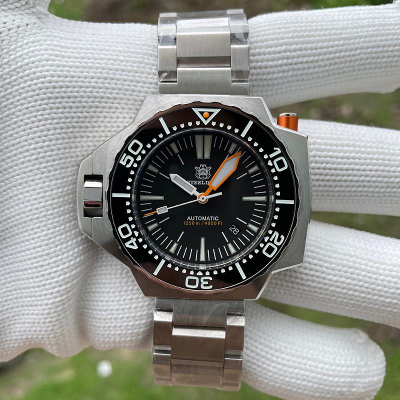 Wristwatches STEELDIVE SD1969 V3 1200M Waterproof Luxury Big Watch NH35 Automatic Bi-Direction Bezel Super Luminous Men's Diving Wristwatch, 69v3-03l-with logo
Wristwatches STEELDIVE SD1969 V3 1200M Waterproof Luxury Big Watch NH35 Automatic Bi-Direction Bezel Super Luminous Men's Diving Wristwatch, 69v3-03l-with logo