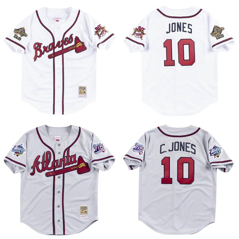 Stitched Baseball jersey 10 Chipper Jones 1999 Mitchell & Ness retro baseballs Jerseys Men women youth S-6XL
Stitched Baseball jersey 10 Chipper Jones 1999 Mitchell & Ness retro baseballs Jerseys Men women youth S-6XL