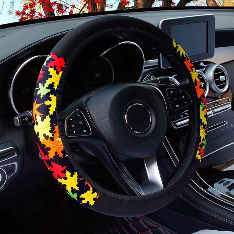 Elastic Car Steering Wheel Cover Truck Anti-Slip Styling Steering-wheel Covers Automobiles Interior Accessories