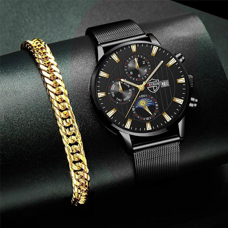Wristwatches Fashion Mens Business Watches Luxury Stainless Steel Mesh Belt Quartz Wrist Watch Men Sports Bracelet Casual Luminous Clock, Slivery;brown
Wristwatches Fashion Mens Business Watches Luxury Stainless Steel Mesh Belt Quartz Wrist Watch Men Sports Bracelet Casual Luminous Clock, Slivery;brown