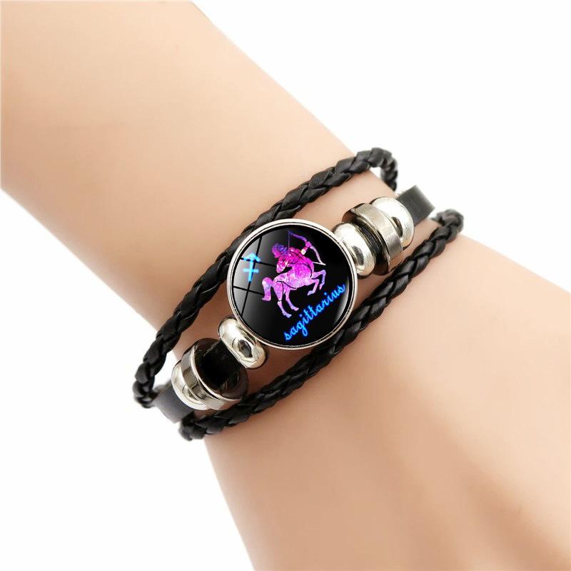 Bangle Jewelry Gift Twelve Constellation Bracelet Hand-woven Beaded Retro Leather Zodiac Sign Beads Bracelets For Women Men
Bangle Jewelry Gift Twelve Constellation Bracelet Hand-woven Beaded Retro Leather Zodiac Sign Beads Bracelets For Women Men