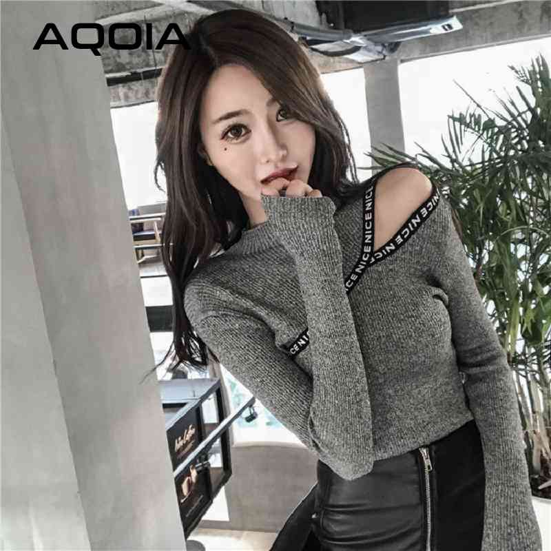 Winter Sexy Off The Shoulder Long Sleeve Women's Sweaters Patchwork Letter Slim Knit Sweater Women Fashion Female Pullovers 210521, Gray
Winter Sexy Off The Shoulder Long Sleeve Women's Sweaters Patchwork Letter Slim Knit Sweater Women Fashion Female Pullovers 210521, Gray