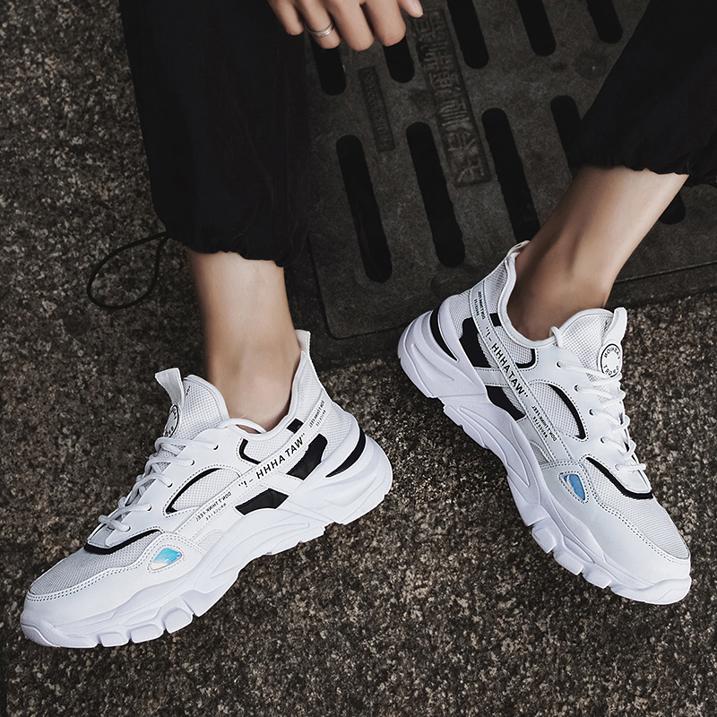 Women Men Trainers Sports Running Shoes Gray Black Blue Red White Sunmmer Thick-Soled Runners Sneakers Code: 02-0895