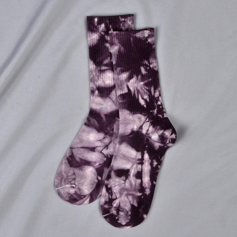 New Arrival Men socks Tie-dye breathable Cotton socks Casual Colorful Novelty Pattern Funny Socks