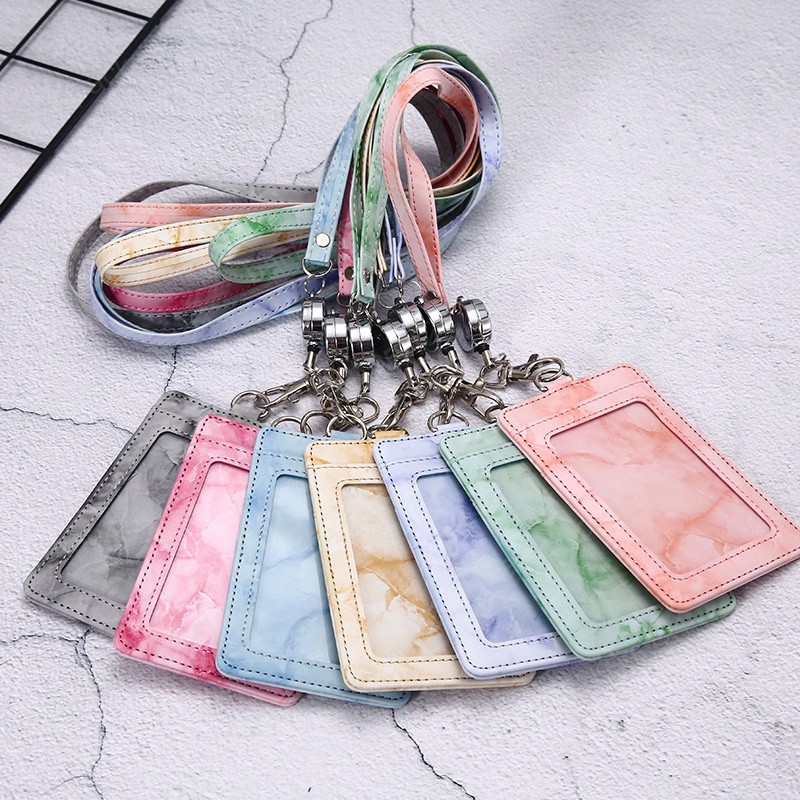 Retractable Lanyards ID Badge Holder Leather Pass Case Cover slip Men Women's Bank Credit Card Holder Strap Cardholder
Retractable Lanyards ID Badge Holder Leather Pass Case Cover slip Men Women's Bank Credit Card Holder Strap Cardholder