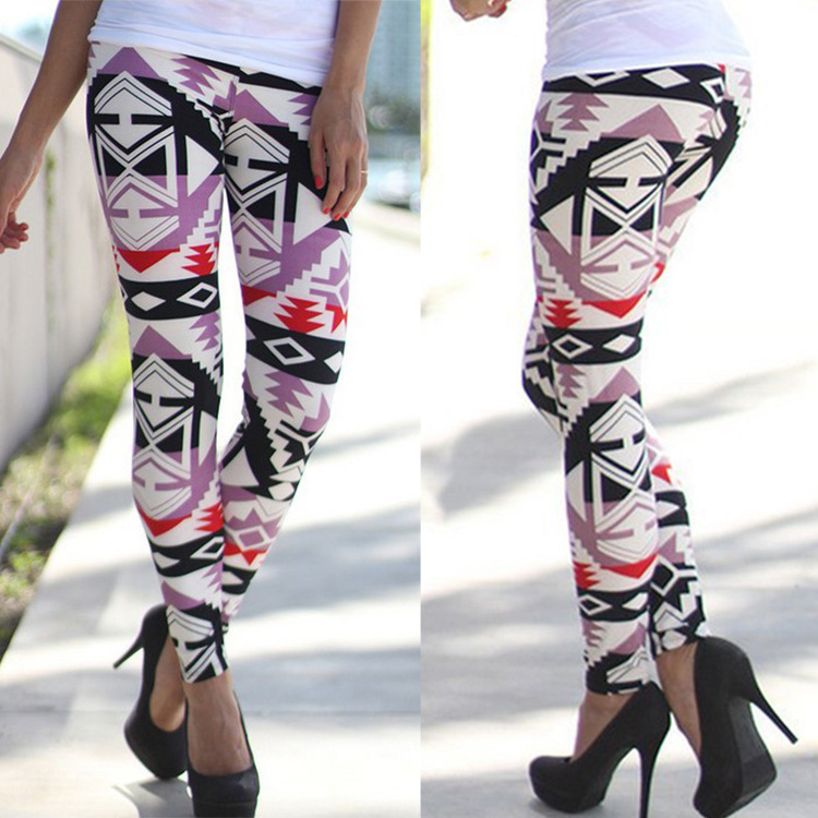 women's pants fashion irregular print leggings autumn pencil elastic boot a951, Black;white
women's pants fashion irregular print leggings autumn pencil elastic boot a951, Black;white