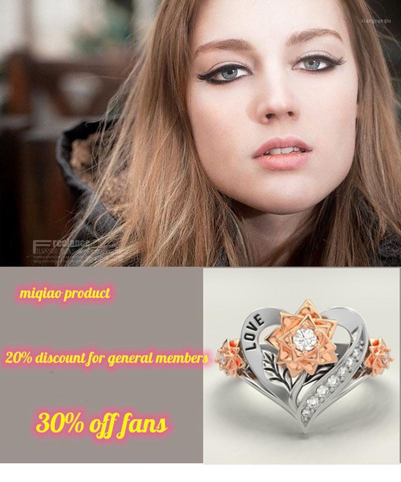 Cluster Rings Crystal Rose Two Color Love Flower Female Fashion Engagement Jewelry Dripping, Golden;silver
Cluster Rings Crystal Rose Two Color Love Flower Female Fashion Engagement Jewelry Dripping, Golden;silver
