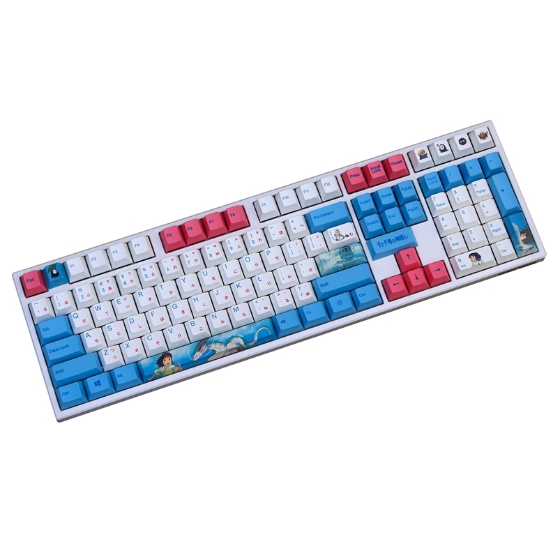 MP Spirited Away Keycap Cherry Profile Dye-Sublimation 108/133 Keys Thick PBT s MX Switch Mechanical Keyboard 210610
MP Spirited Away Keycap Cherry Profile Dye-Sublimation 108/133 Keys Thick PBT s MX Switch Mechanical Keyboard 210610