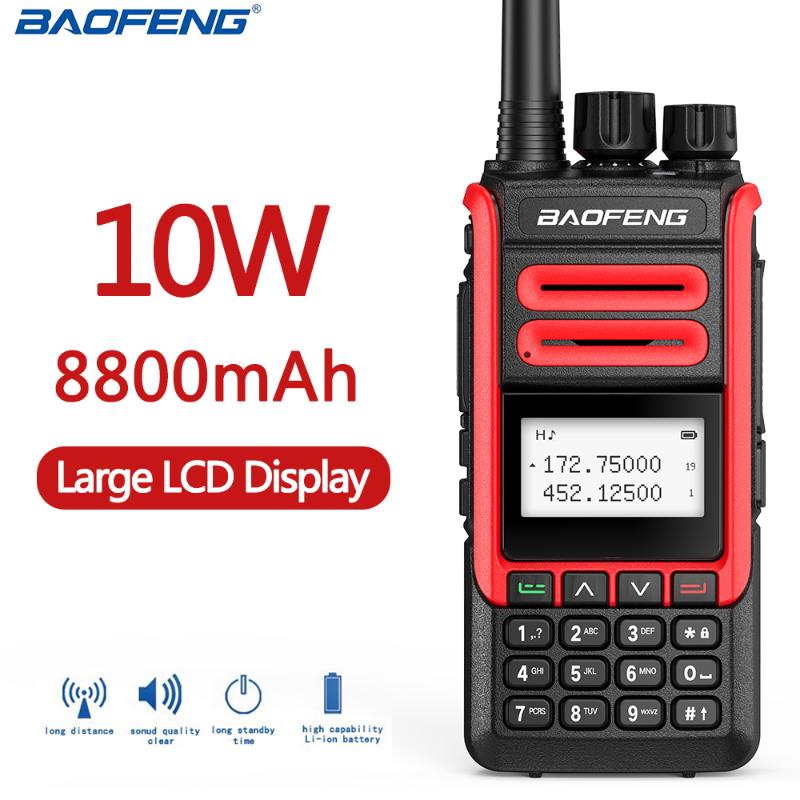 Baofeng UV-99 Walkie Talkie 10W 8800mAh Dual Band Transceiver 136-174&400-520MHz UV-82 UV-5R Ham Radios For Hunting
Baofeng UV-99 Walkie Talkie 10W 8800mAh Dual Band Transceiver 136-174&400-520MHz UV-82 UV-5R Ham Radios For Hunting