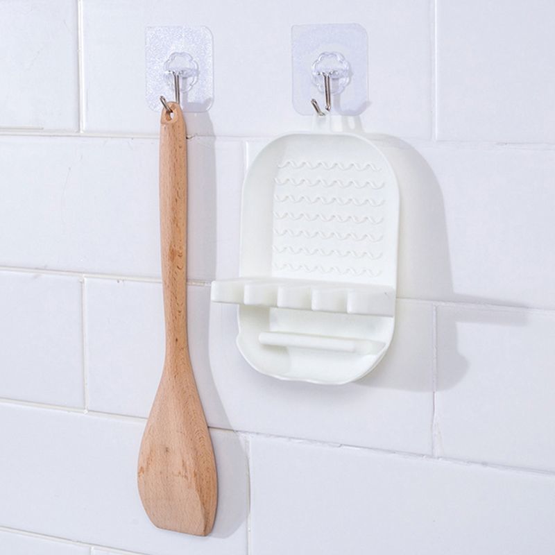 1 Pcs Kitchen Cooking Tool Kitchen Silicone/Pp Lepel Rest of the article Column Holder Heat resistant Storage Plates 3 Colors
