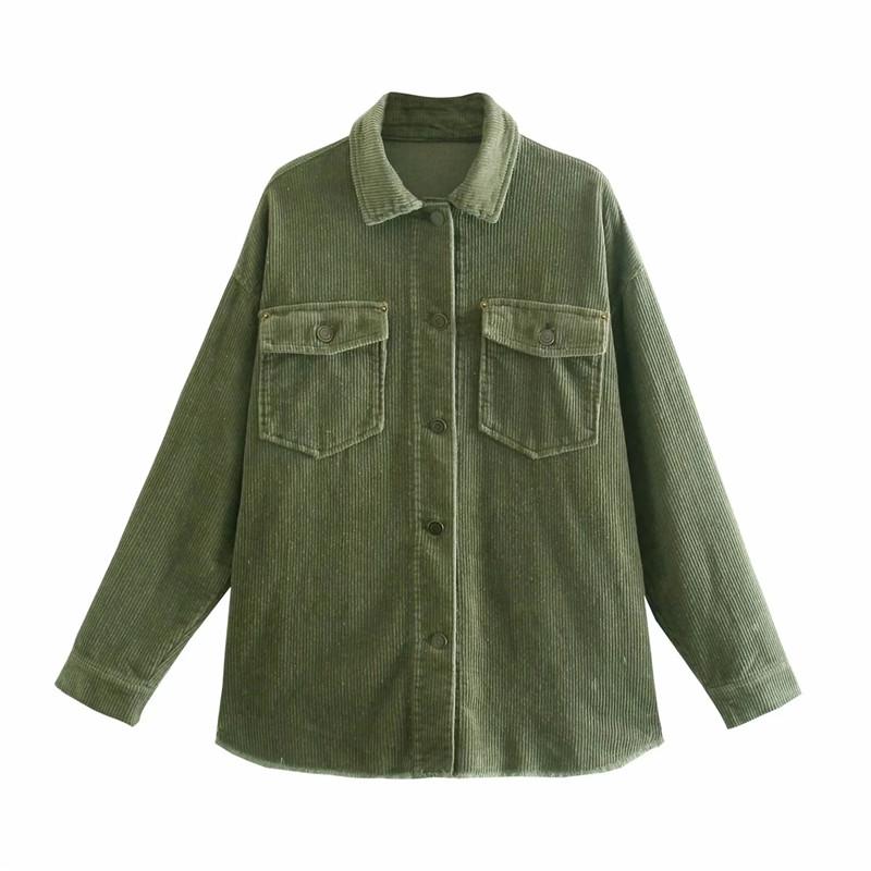 Women' Jackets Merodi Chic Lady Spring Autumn Casual Single Breasted Solid Loose Corduroy Womens Double Pockets Thick Long Outwear, White 
Women' Jackets Merodi Chic Lady Spring Autumn Casual Single Breasted Solid Loose Corduroy Womens Double Pockets Thick Long Outwear, White