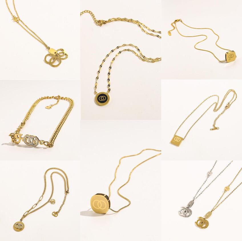 20colors High-end Brand Desigenr Letter C Pendant Necklaces Fashion Mens Womens 18K Gold Plated Stainless Steel Collarbone Chain Simple Women Wedding Jewelry Gift
20colors High-end Brand Desigenr Letter C Pendant Necklaces Fashion Mens Womens 18K Gold Plated Stainless Steel Collarbone Chain Simple Women Wedding Jewelry Gift