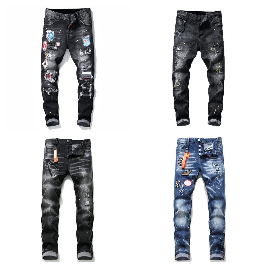 Mens Jeans men jean Hip hop pants street trend Zipper chain decoration ripped Rips Stretch Black Fashion Slim Fit Washed Motocycle Denim Panelled Trousers size:30-38, 1050
Mens Jeans men jean Hip hop pants street trend Zipper chain decoration ripped Rips Stretch Black Fashion Slim Fit Washed Motocycle Denim Panelled Trousers size:30-38, 1050