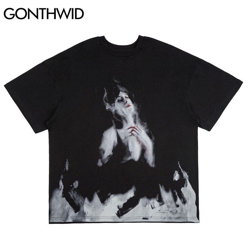 T-Shirt Streetwear Hip Hop Fire Flame Girl Punk Rock Gothic Tees Shirts Harajuku Casual Cotton Short Sleeve Tshirt Tops 210602, Black
T-Shirt Streetwear Hip Hop Fire Flame Girl Punk Rock Gothic Tees Shirts Harajuku Casual Cotton Short Sleeve Tshirt Tops 210602, Black