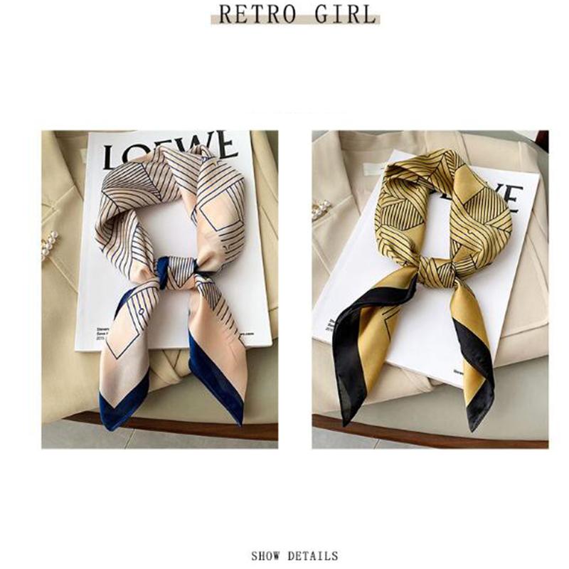 Scarves 2022 Spring And Autumn Luxury Striped Scarf Square Women's Fashion Retro Small Silk Tied Bag Turban 70*70 Cm, Blue;gray
Scarves 2022 Spring And Autumn Luxury Striped Scarf Square Women's Fashion Retro Small Silk Tied Bag Turban 70*70 Cm, Blue;gray