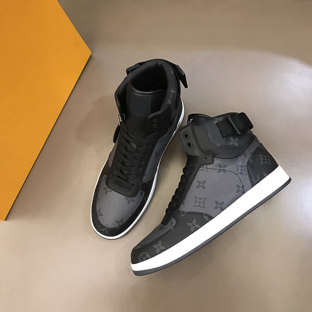 Top quality luxury designer shoes Men's high - sneaker made of canvas cut with box are US38-45, As picture 5
Top quality luxury designer shoes Men's high - sneaker made of canvas cut with box are US38-45, As picture 5