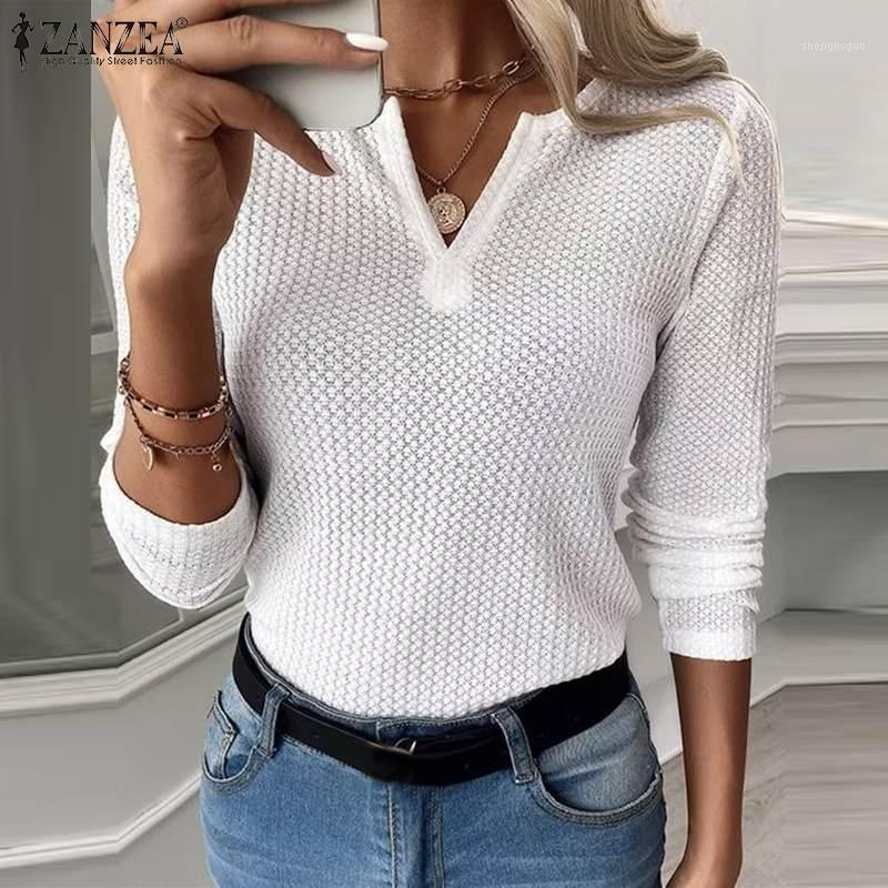 Women's Blouses & Shirts Women's Femme Casual Workwear Blouse Retro Knitted VNeck Solid Long Sleeve Shirt Blusa Tops Elegant Women Autu, White
Women's Blouses & Shirts Women's Femme Casual Workwear Blouse Retro Knitted VNeck Solid Long Sleeve Shirt Blusa Tops Elegant Women Autu, White