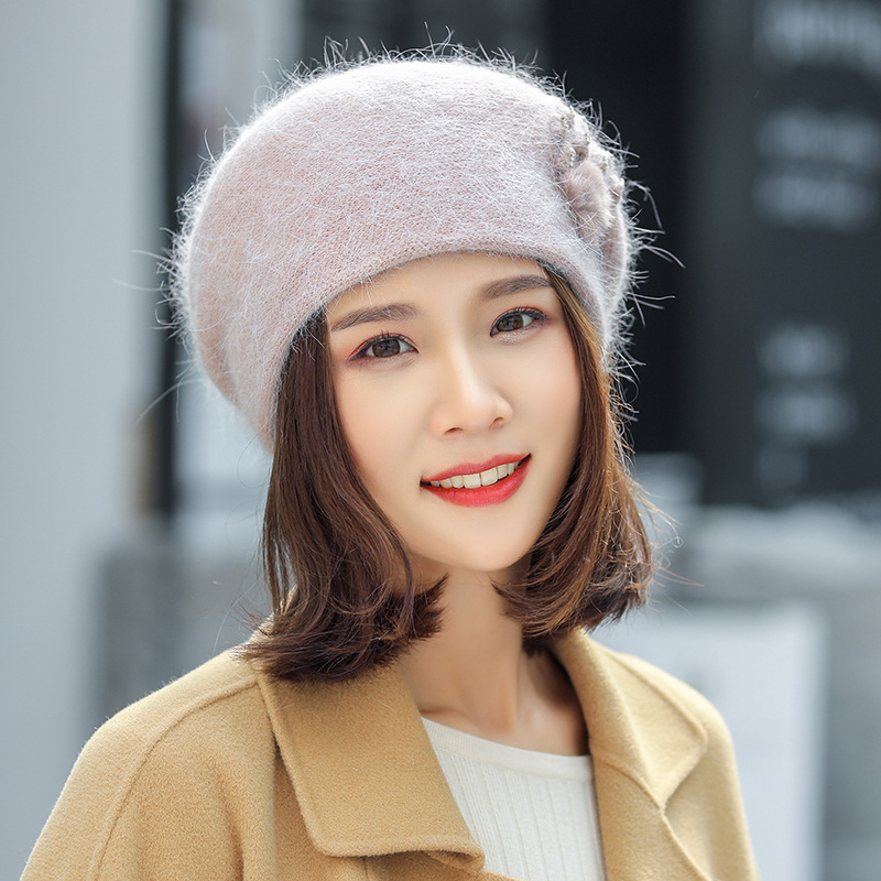 Trendy Korean Autumn And Winter Rabbit Fur Beret Women S Warm Knitted Hat All-Matching Fashion Mom Hat Wholesale, Black
Trendy Korean Autumn And Winter Rabbit Fur Beret Women S Warm Knitted Hat All-Matching Fashion Mom Hat Wholesale, Black