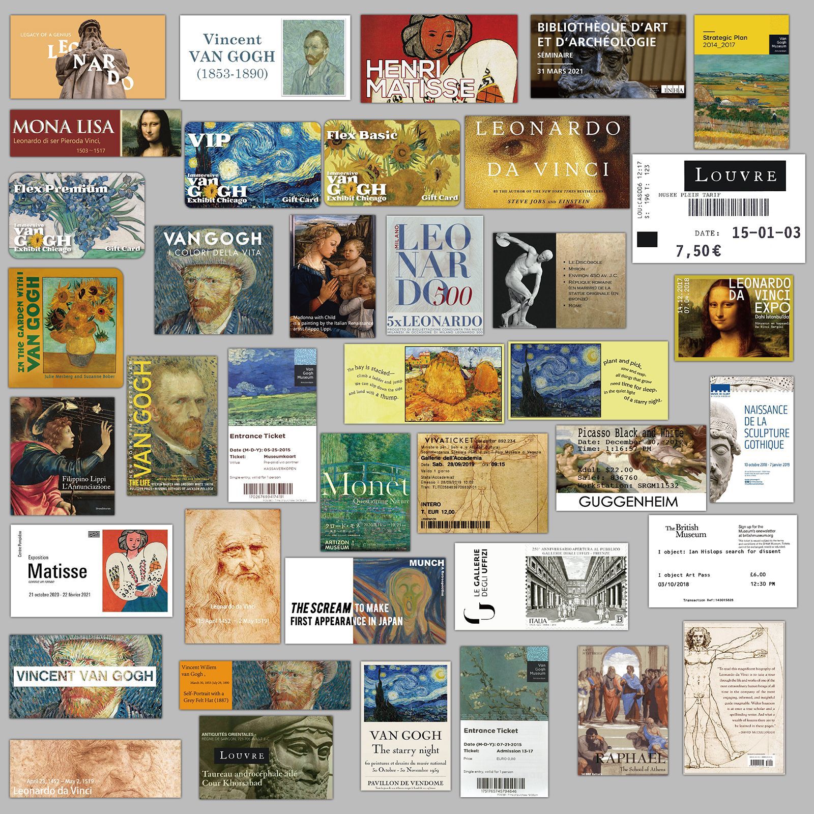 50 PCS Mixed Art museum literary Graffiti skateboard Stickers For Car Laptop Fridge Helmet Pad Bicycle Bike Motorcycle PS4 book Guitar Pvc Decal, Multi colors
50 PCS Mixed Art museum literary Graffiti skateboard Stickers For Car Laptop Fridge Helmet Pad Bicycle Bike Motorcycle PS4 book Guitar Pvc Decal, Multi colors