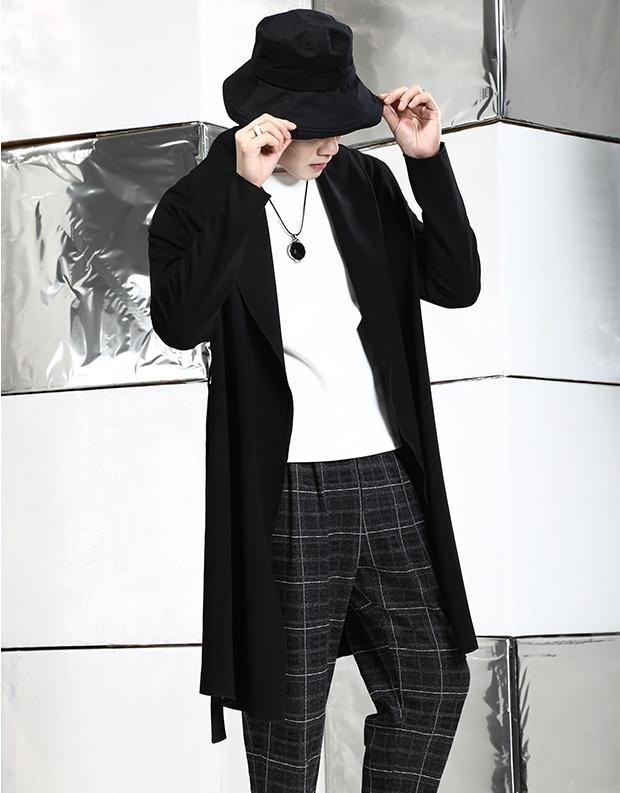 Men' Trench Coats Original Hong Kong Style Clothing British European And American Large Lapel Mid-length Windbreaker Robe Cloak Coat Trend, Black
Men' Trench Coats Original Hong Kong Style Clothing British European And American Large Lapel Mid-length Windbreaker Robe Cloak Coat Trend, Black